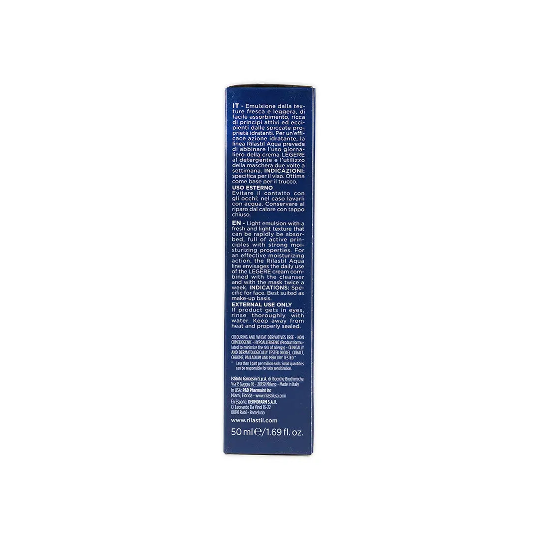RILASTIL AQUA LEGERE MOISTURIZING CREAM 50ML