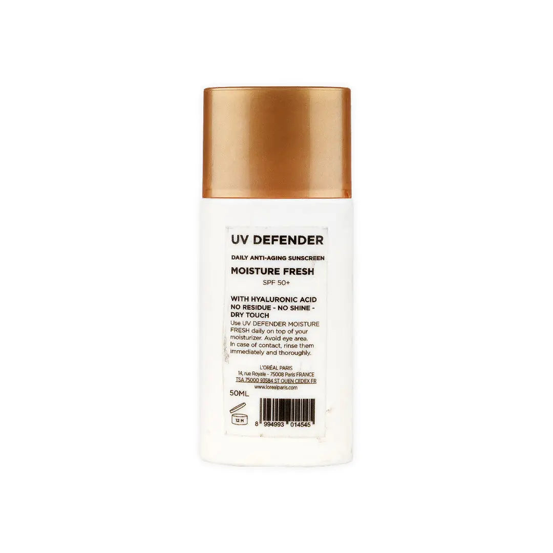 L_oreal UV Defender Spf50+ Moisture Fresh Sunscreen 50ml