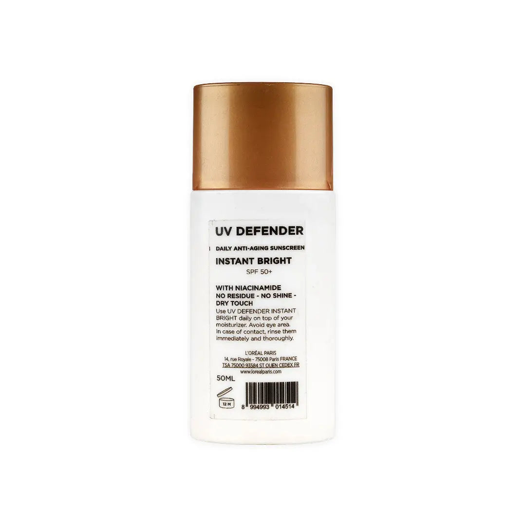 L_oreal UV Defender Spf50_ Instant Bright Sunscreen 50ml