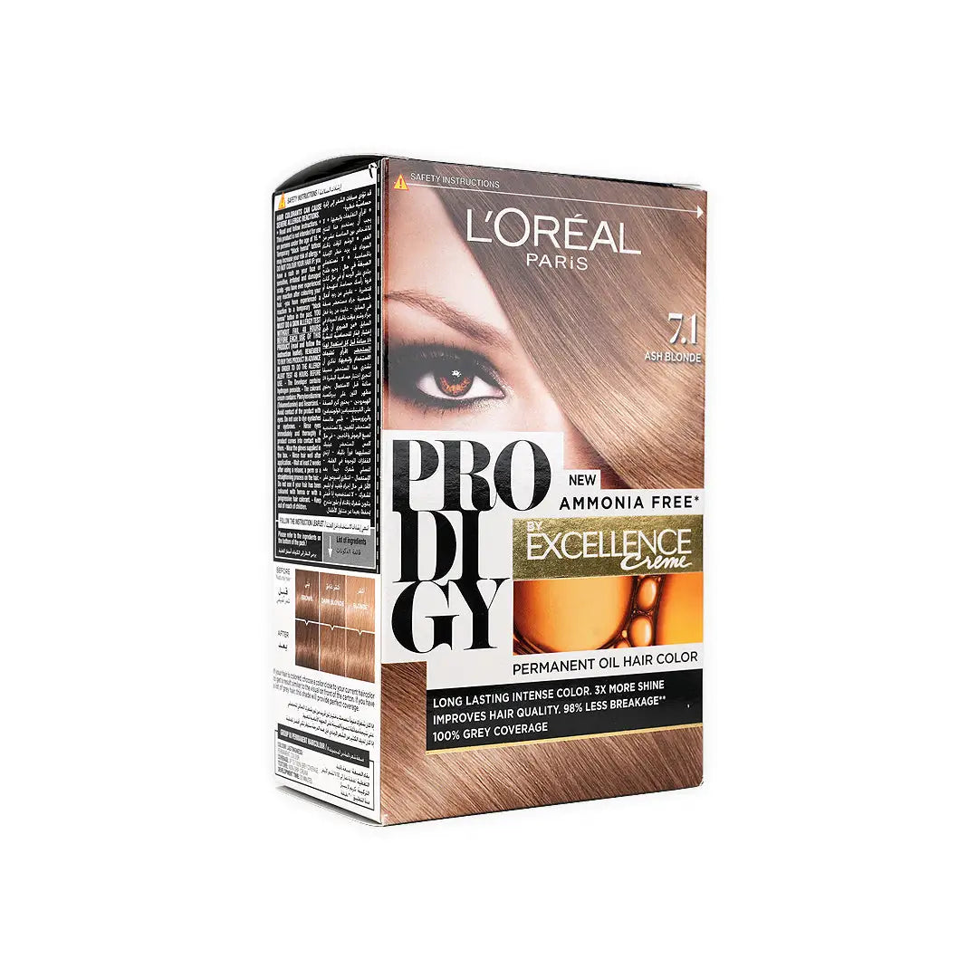 L_oreal Prodigy Permanent Oil Hair Color-7.10 Ash Blonde