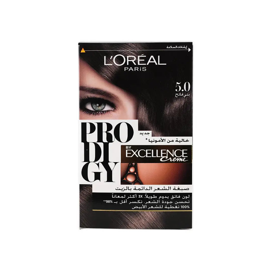 L_oreal Prodigy Permanent Oil Hair Color-5.0 Light Brown