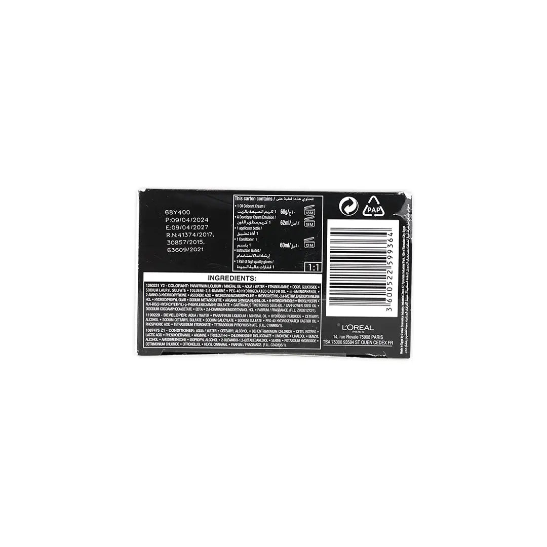 L_oreal Prodigy Permanent Oil Hair Color-3.0 Dark Brown