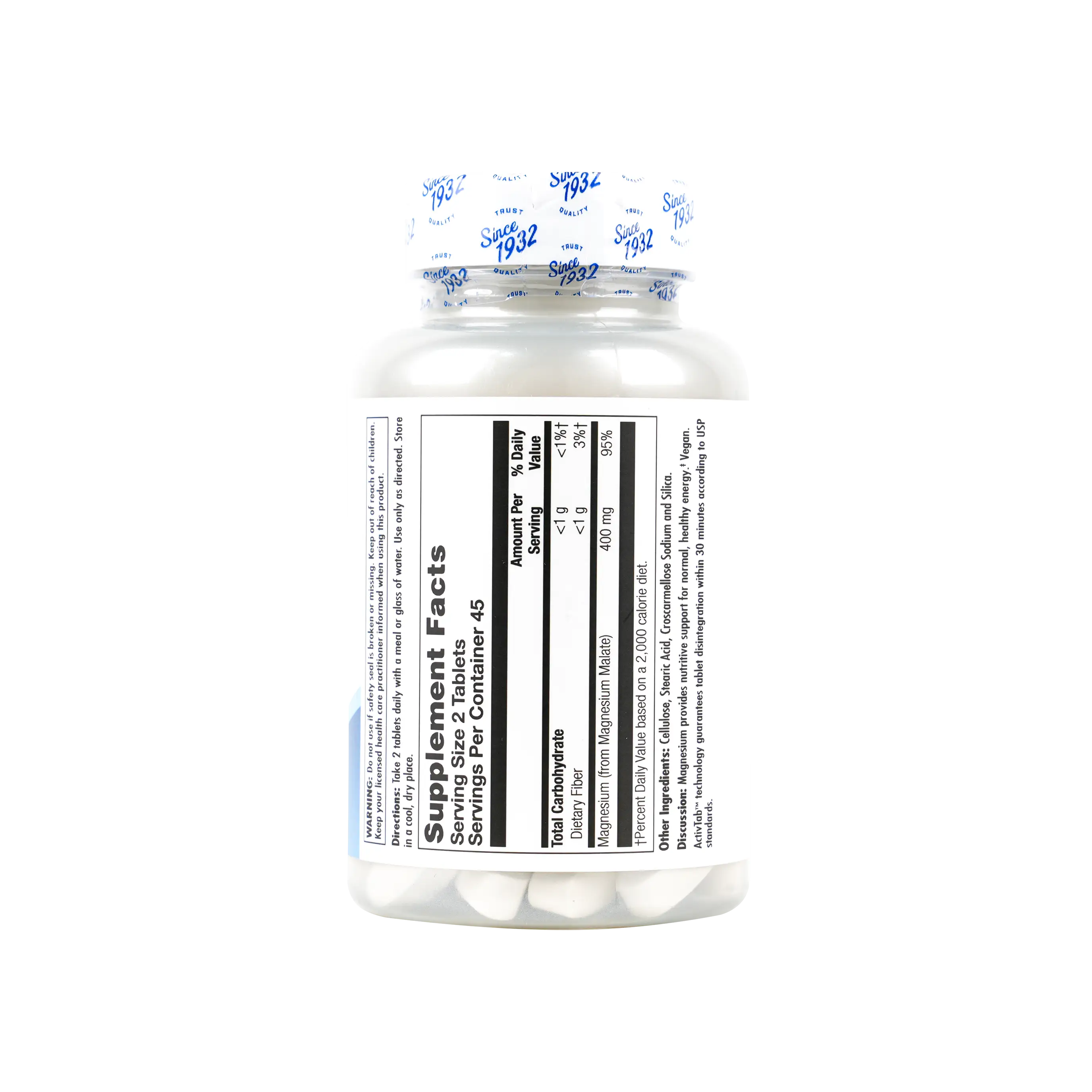 KAL MAGNESIUM MALATE 400MG 90 TABLETS