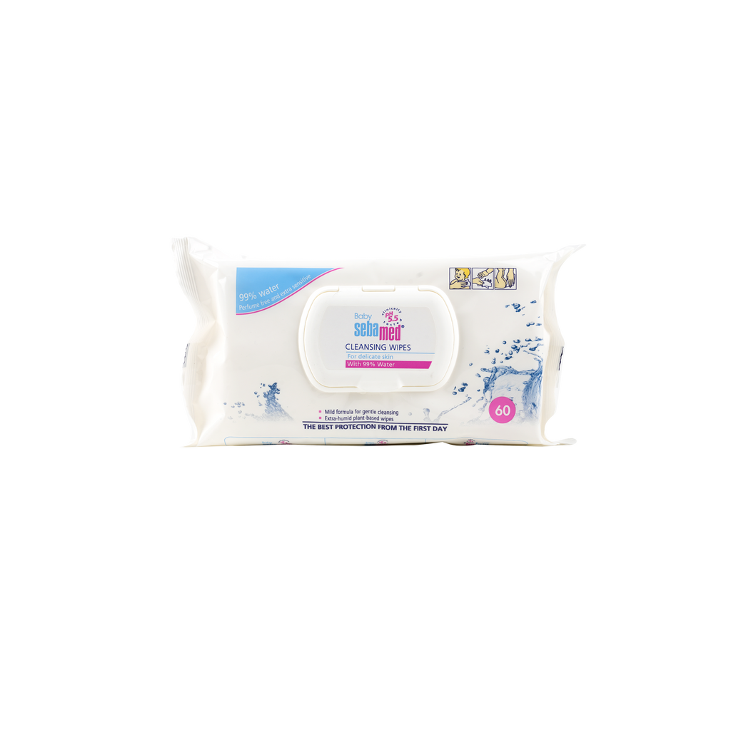 Sebamed Baby Cleansing Wipes With 99% Water 60Pcs