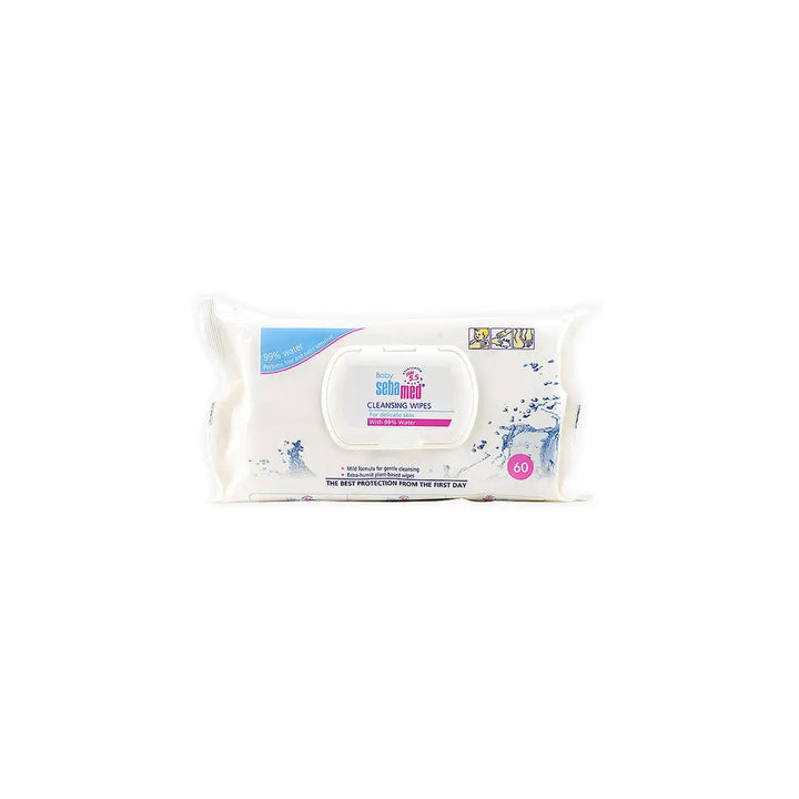 48423-Sebamed Baby Cleansing Wipes With 99% Water 60Pcs