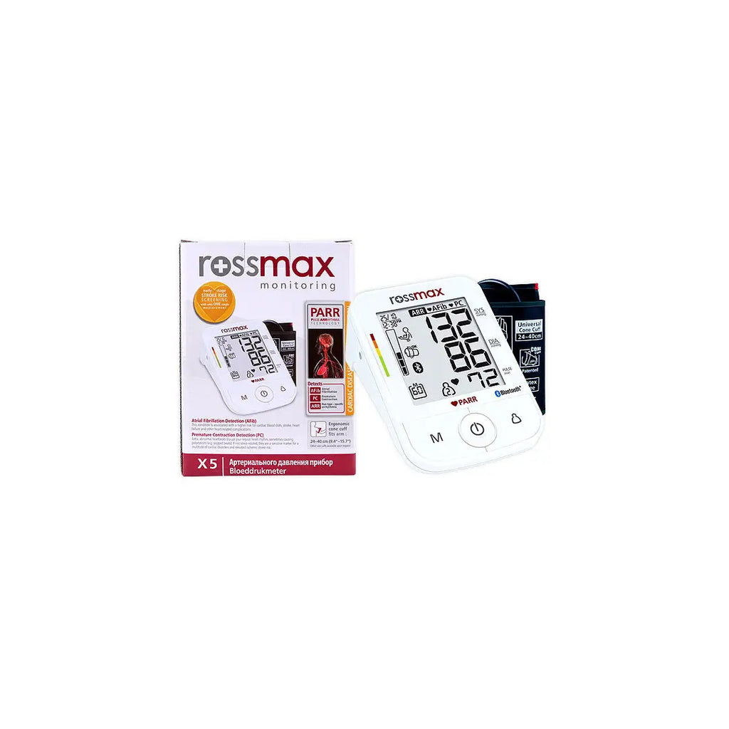 Rossmax Upper Arm BP Monitor with Pulse Arrhythmia-X5