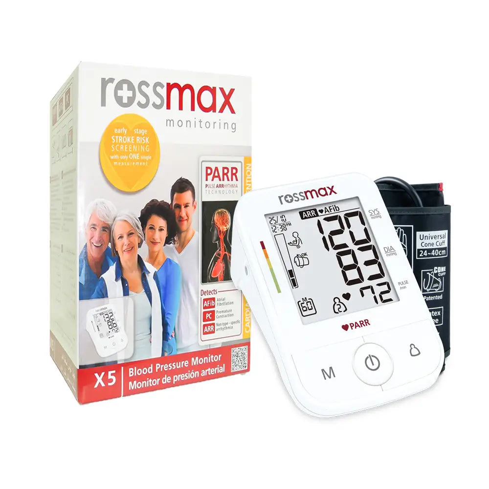 Rossmax BP Monitor with Pulse Arrhythmia-X5