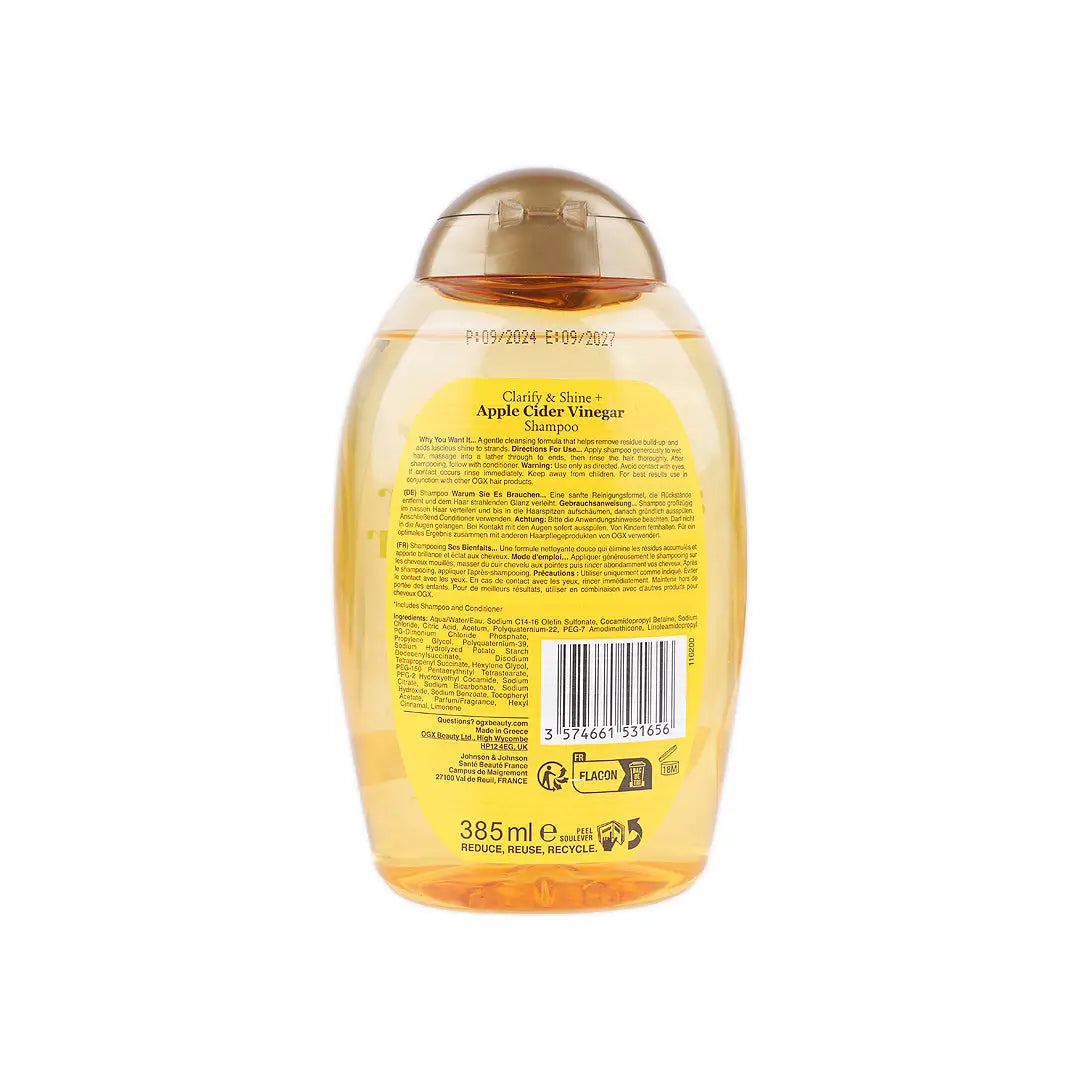 48451-OGX Apple Cider Vinegar Shampoo 385Ml +1