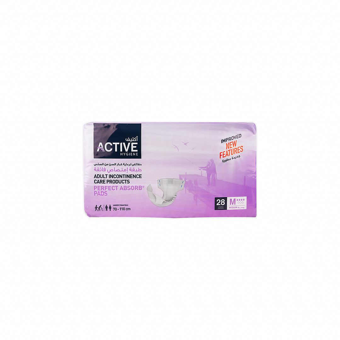 Active Hygiene Diapers 70-110cm 28Pcs-M