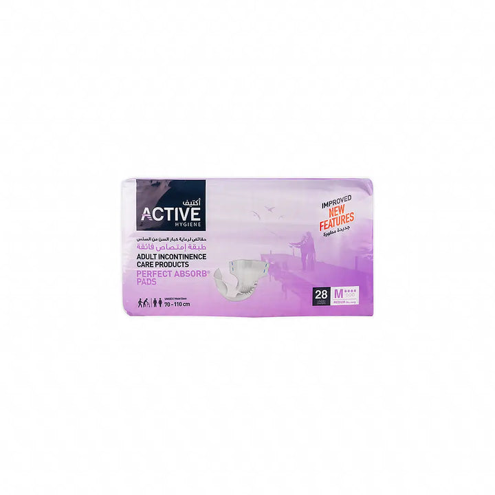 48458-Active Hygiene Diapers 70-110cm 28Pcs-M