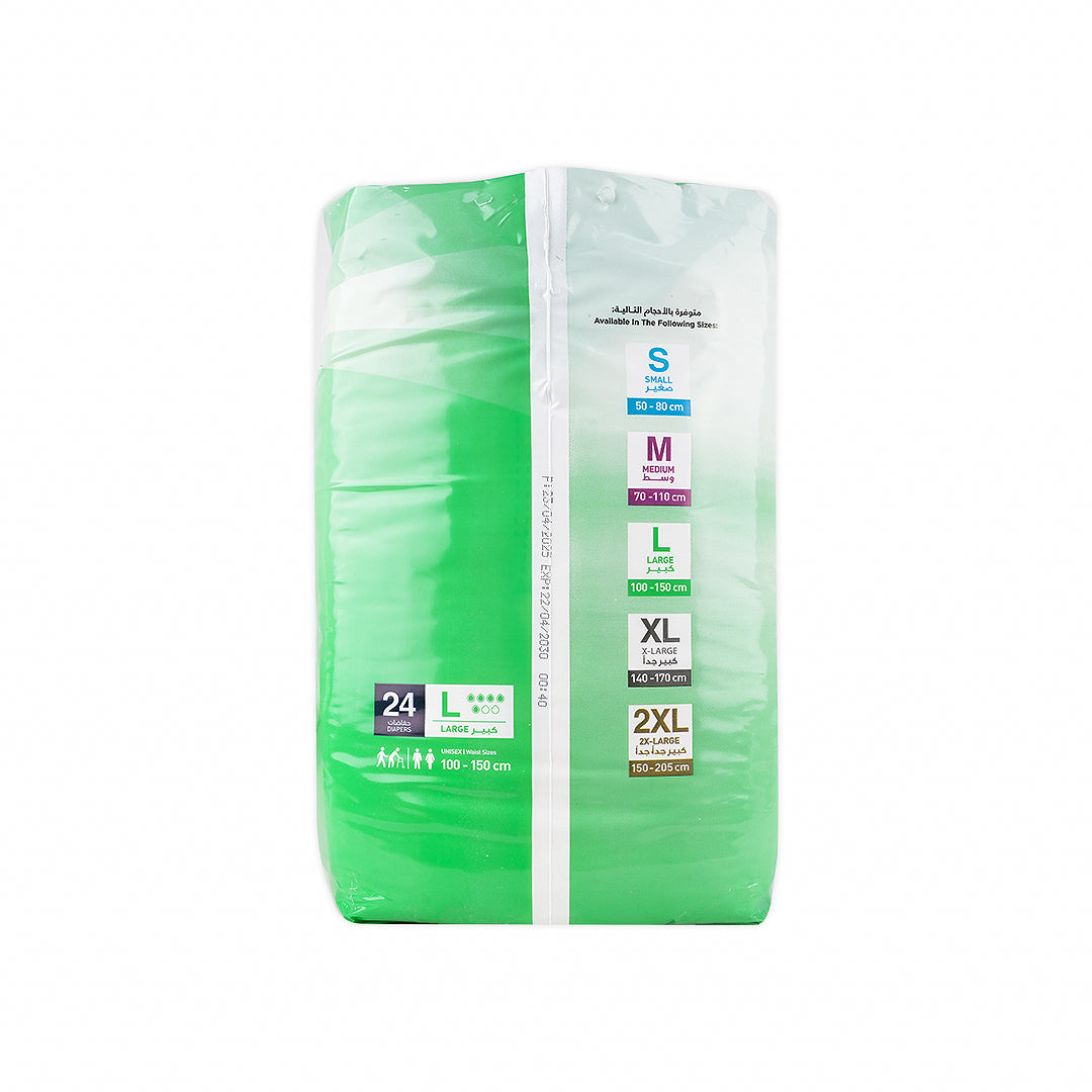 Active Hygiene Diapers 100-150cm 24Pcs-L