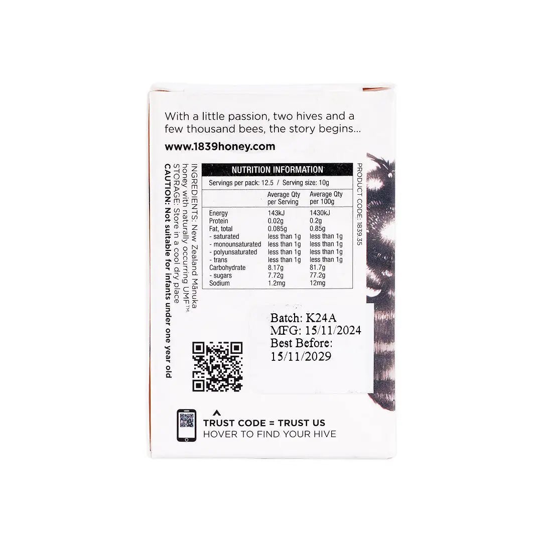 1839 Manuka Honey UMF22+ 125g +1