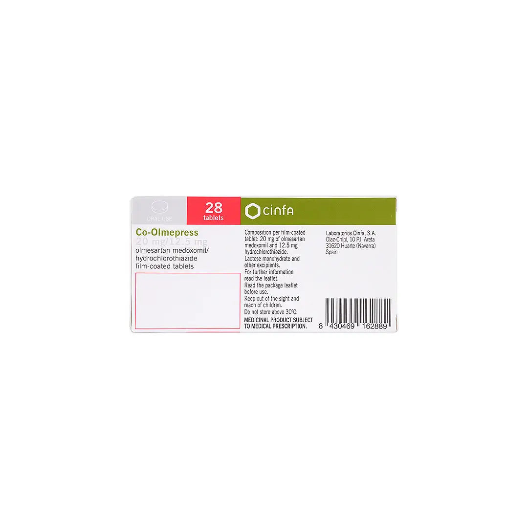 Co-Olmepress 20mg/12.5mg 28tablet