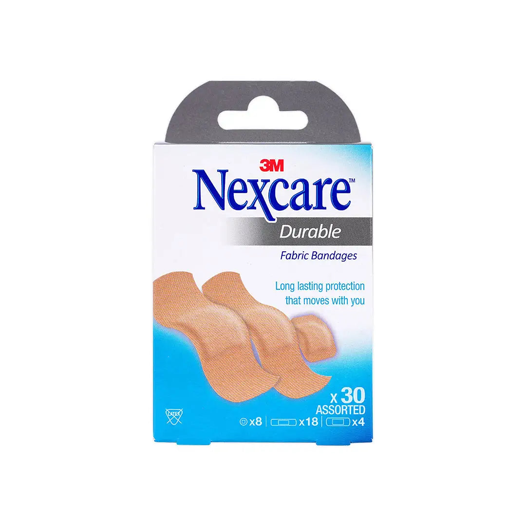48720-Nexcare Durable Fabric Assorted Bandages 30pcs-667