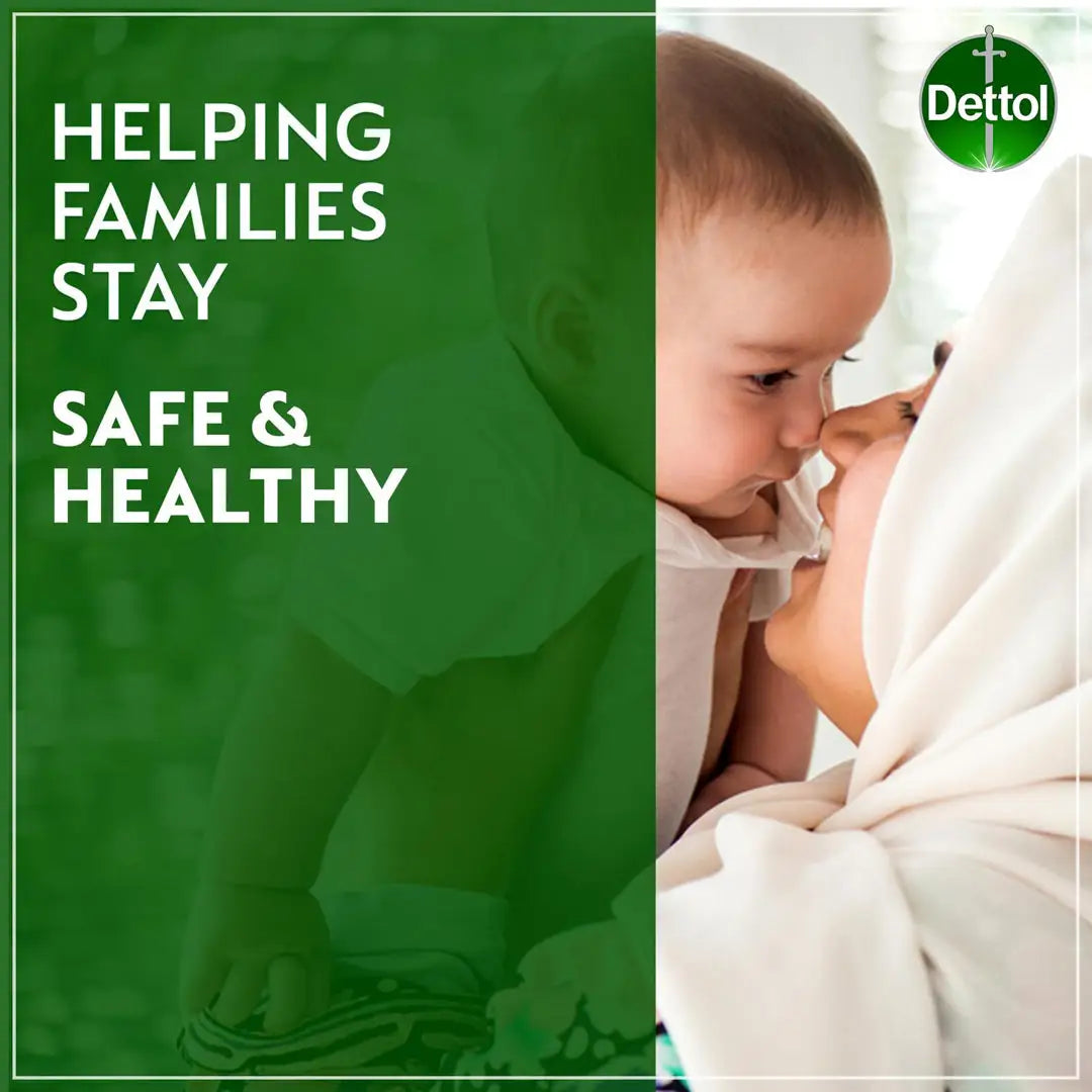 Dettol Skincare Antibacterial Skin Wipes,10 Wipes x 5