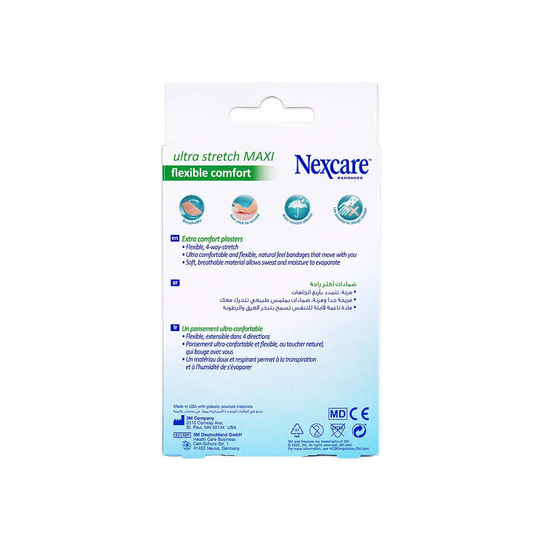 nexcare ultra stretch maxi bandages 10pcs 570 10ken