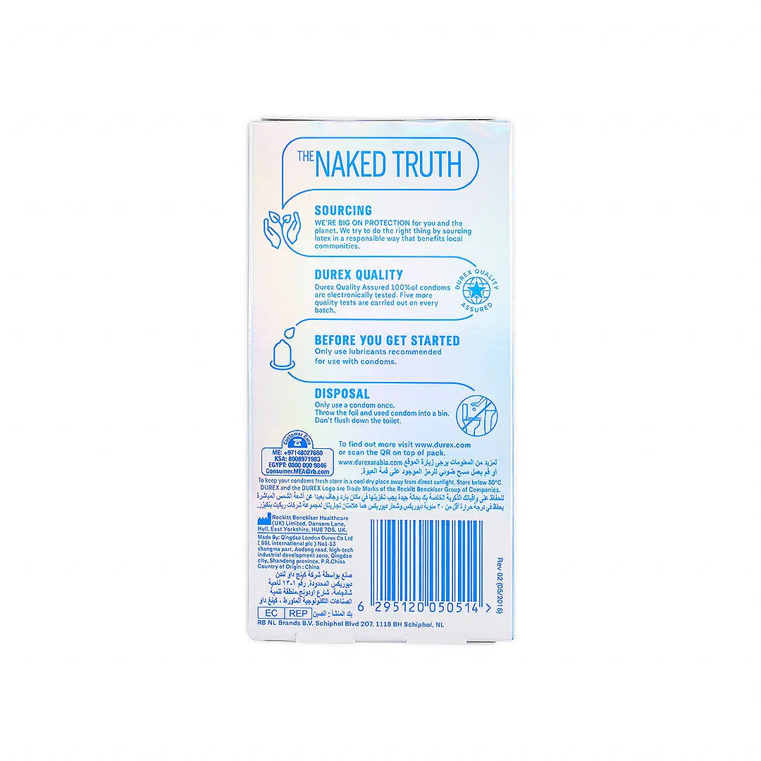 durex condom invisible extra thin 6pcs