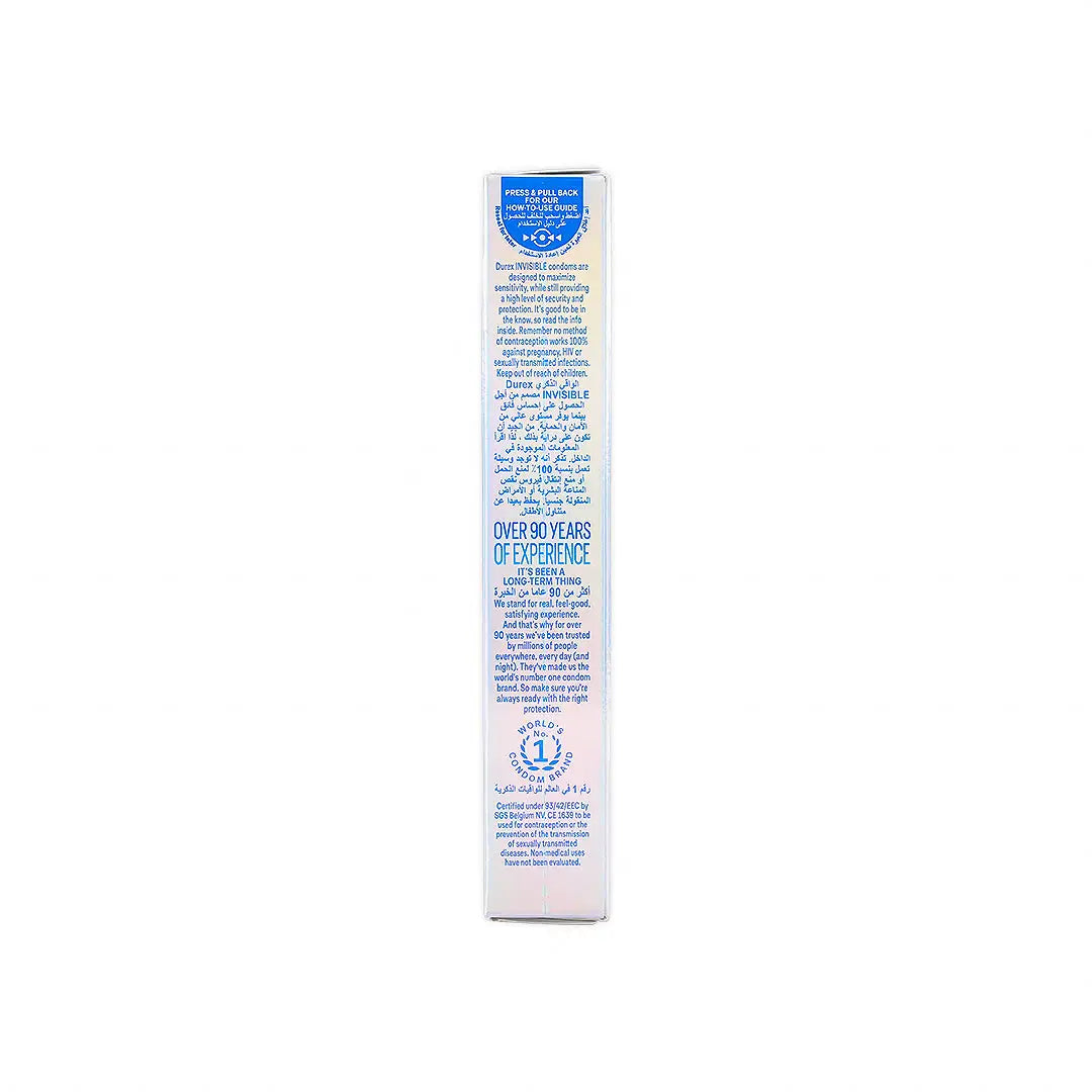 durex condom invisible extra thin 6pcs