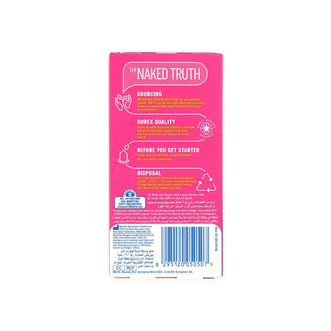 DUREX CONDOM INTENSE PLEASURE 6 PCS