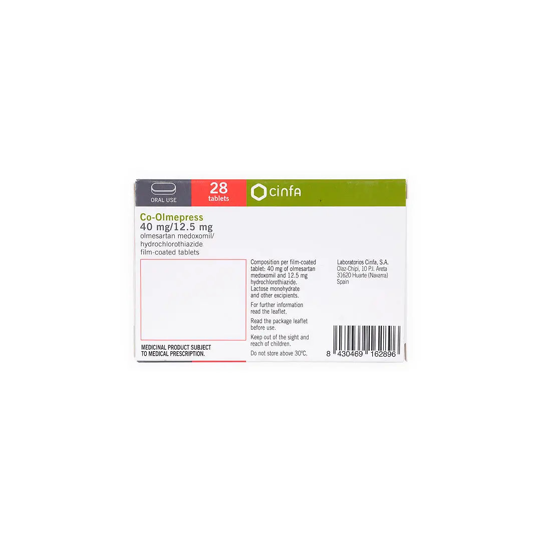 Co-Olmepress 40mg/12.5Mg 28 Tablets