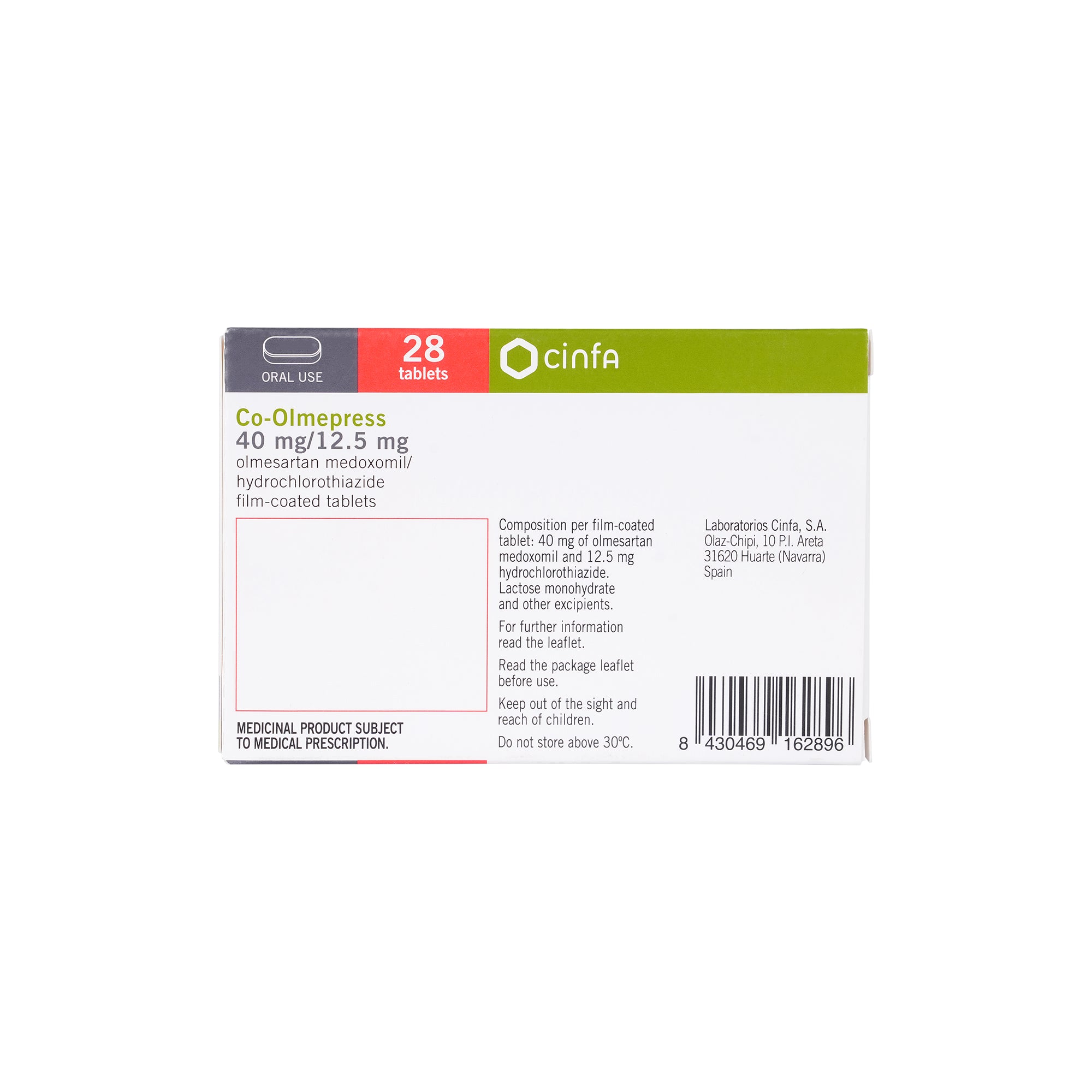 48751-Co-Olmepress 40Mg/12.5Mg 28  Tablets +1