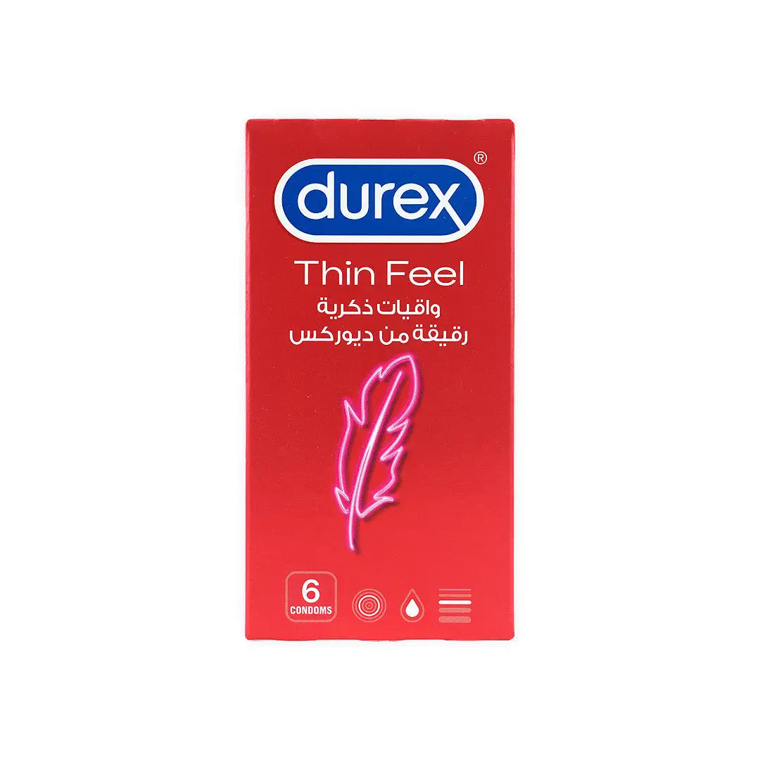 48765-Durex Condom Feel Thin 6 Pcs