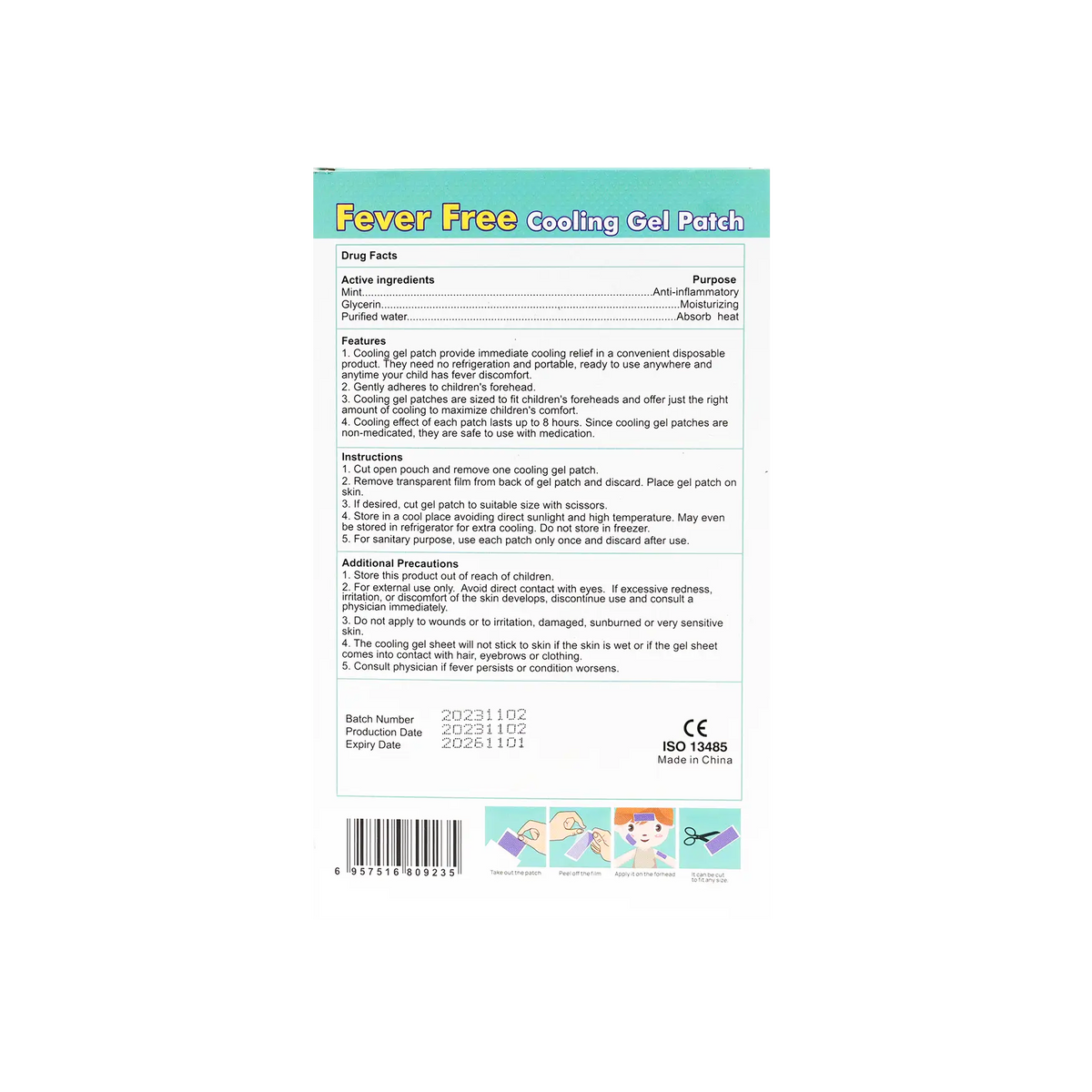 48767-Enokon Fever Cooling Patch 6pcs +1