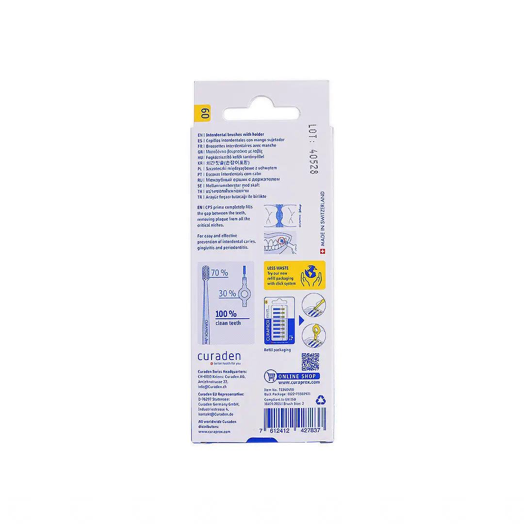Curaprox Prime Start Interdental Brush Yellow-CPS09