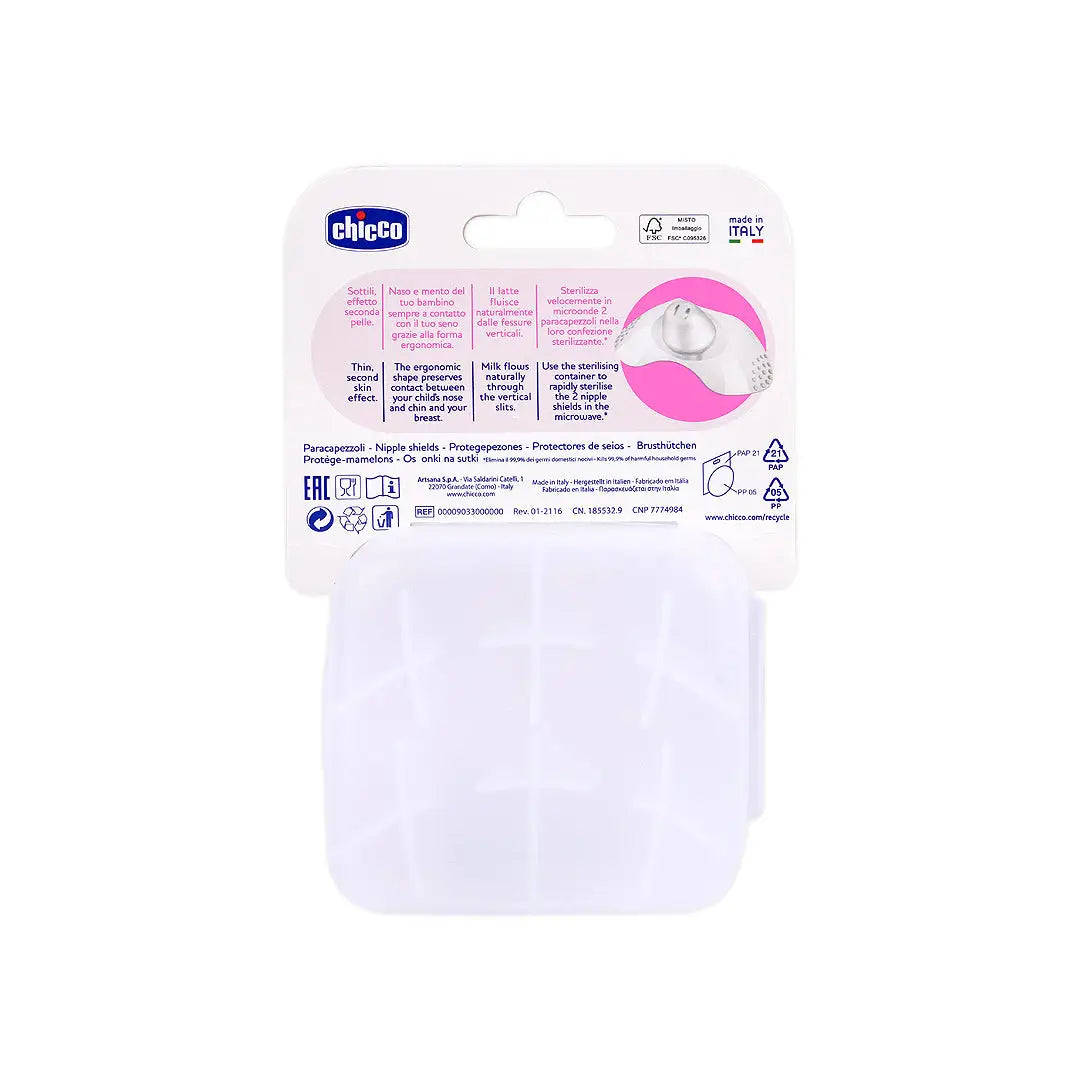 Chicco Nipple Shields Silicone S/M 2pcs