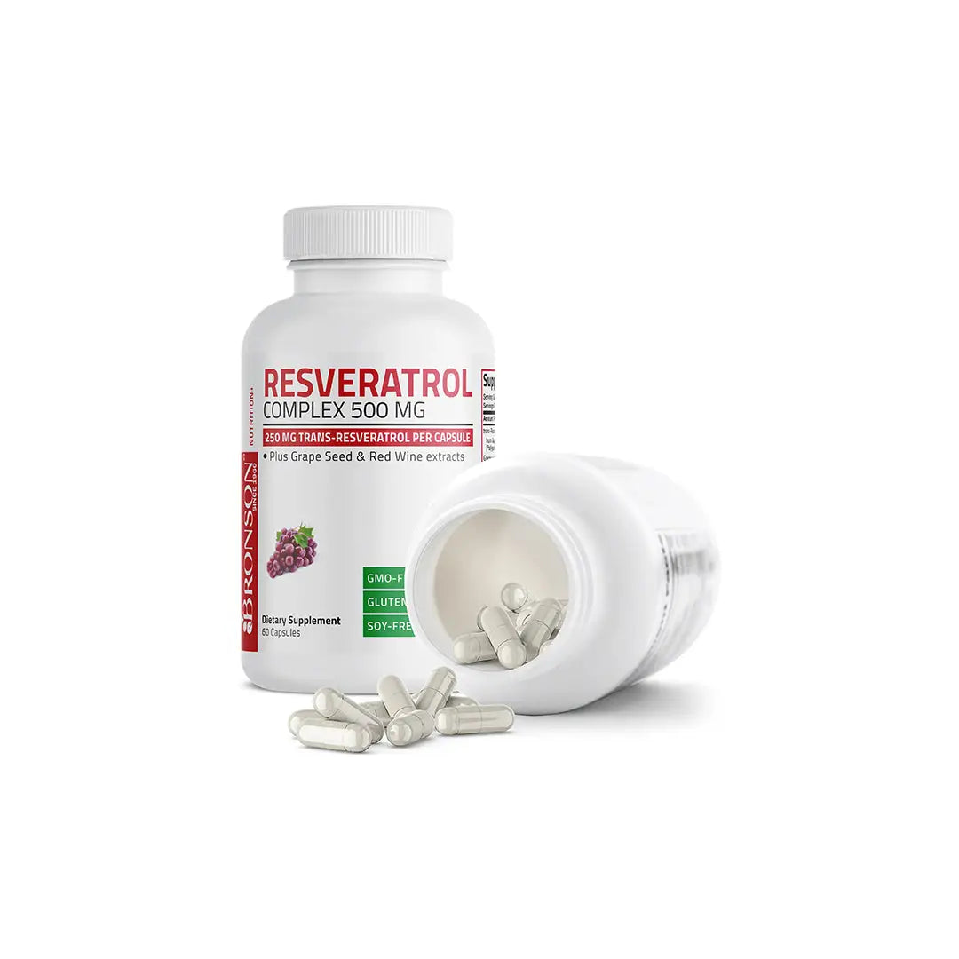 48832-Bronson Resveratrol 500Complex 60Pcs