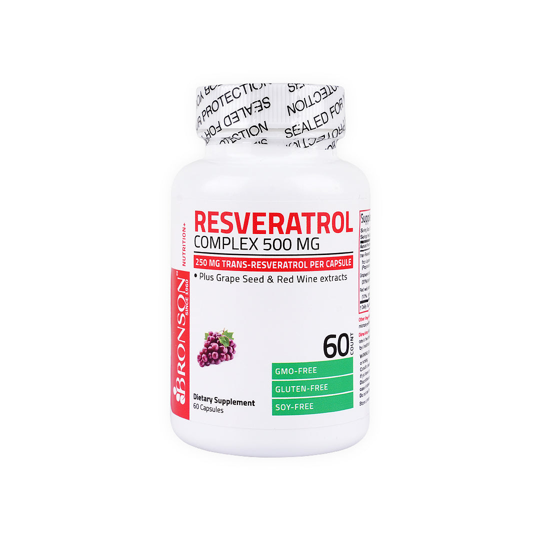 Bronson Resveratrol Complex 500mg 60 Capsules