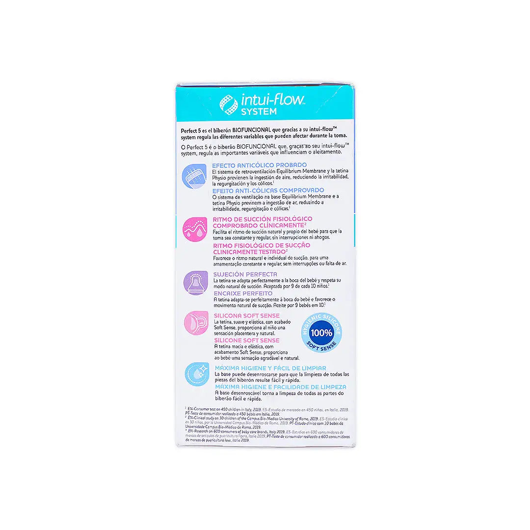 Chicco Perfect 5 Slow Bottle Blue 150ml (0m+)