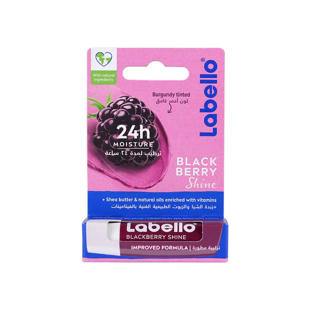 Labello 24h Moisture Lip Balm-Black Berry Shine