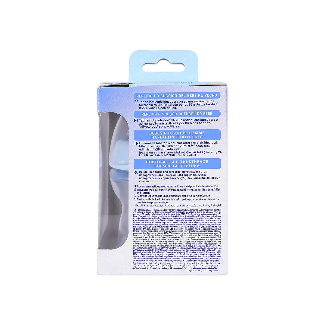Chicco Natural Feeling Bottle Blue 150ml (0m+)
