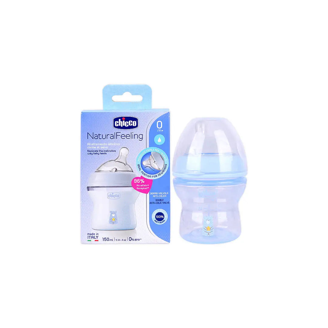 Chicco Natural Feeling Bottle Blue 150ml (0m+)