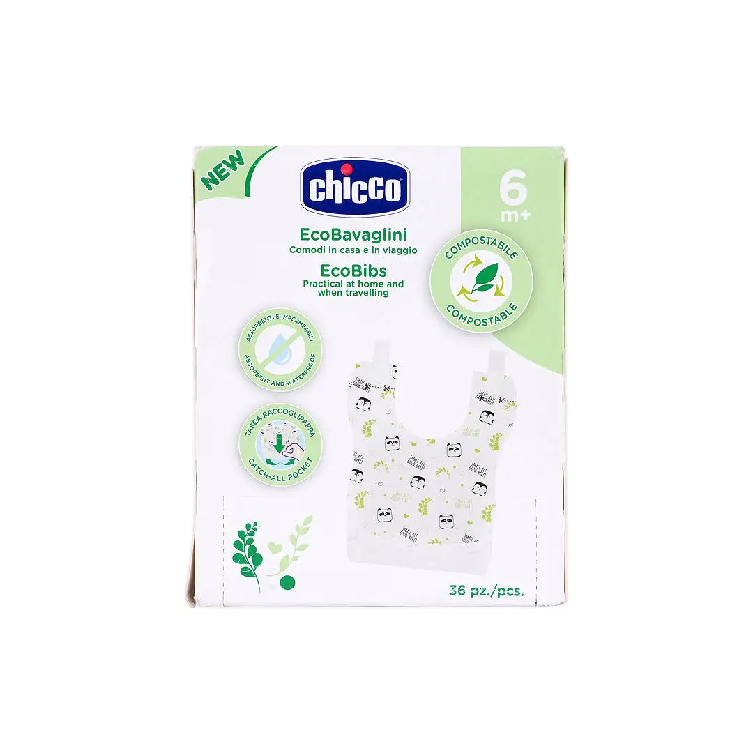 48864-Chicco Disposble Ecobibs (6m+)-36PCS