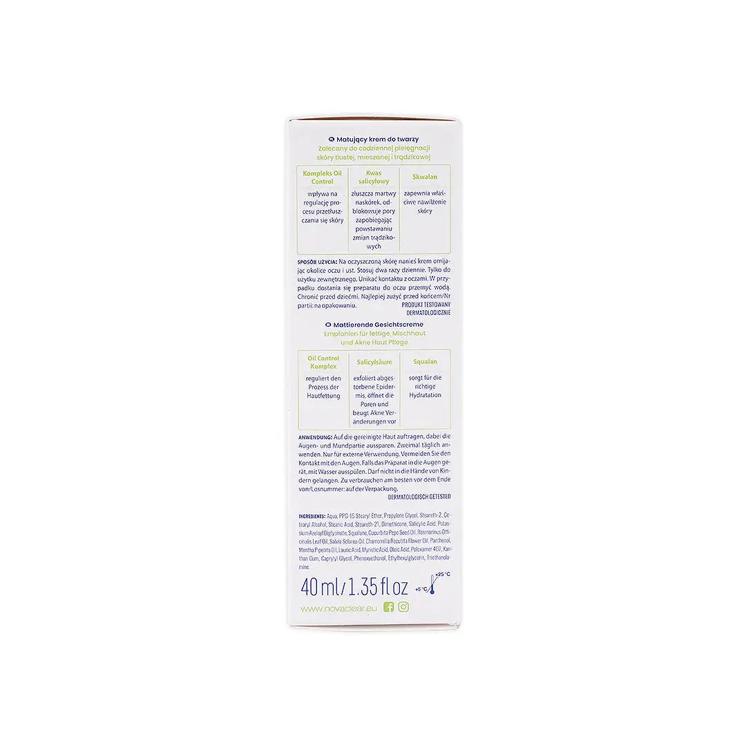 48967-Novaclear Acne Oil Control Cream 40Ml +4