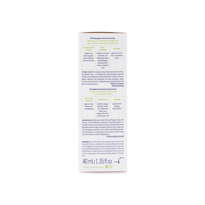 48967-Novaclear Acne Oil Control Cream 40Ml +4