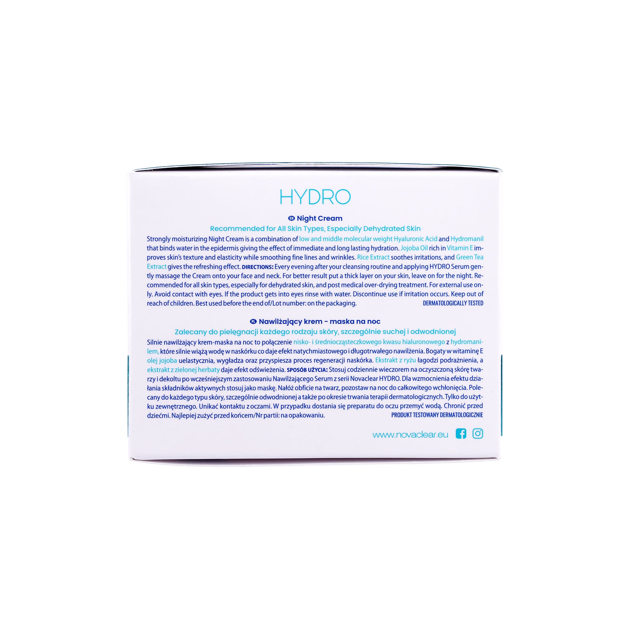48990-NOVACLEAR Hydro Night Cream 50ml +8