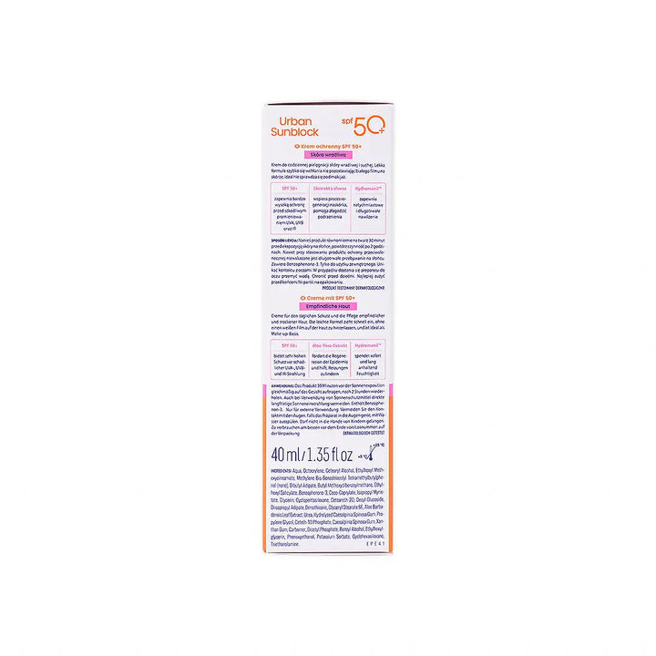 49007-Novaclear Urban Sunblock SPF50+ 40Ml-Sensitive Skin +5
