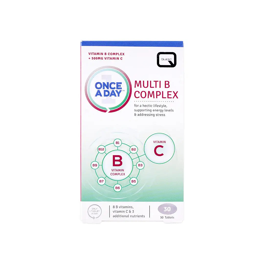 Quest Once A Day Multi B Complex +500mg Vitamin C 30 tablets