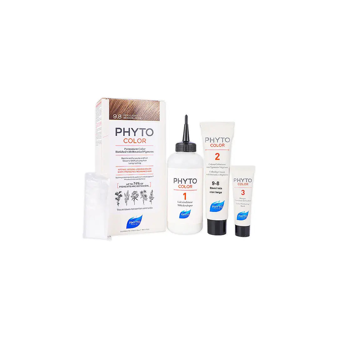Phyto Permanent Hair Color NO. 9.8 - Tres Clair Beige