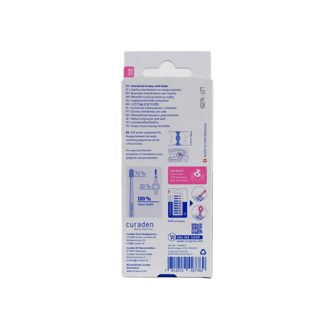 49316-Curaprox Prime Start Interdental Brush Pink-CPS08 +1