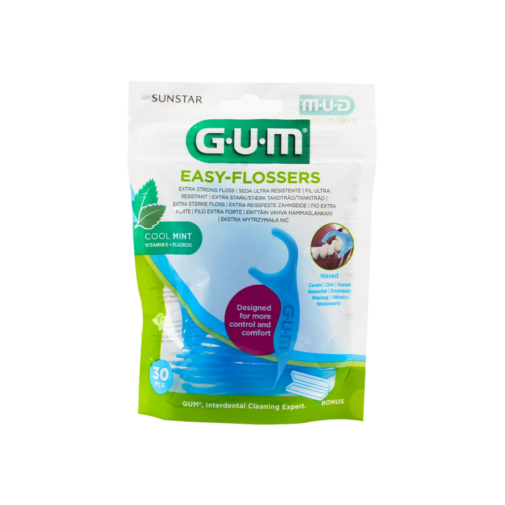 49344-GUM Easy Flossers Waxed 30pcs