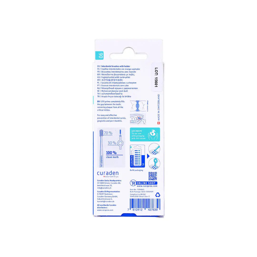 49457-Curaprox Prime Start Interdental Brush Blue-CPS06 +3
