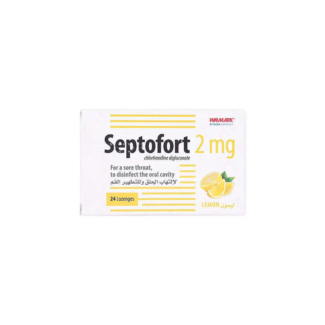 49606-Septofort 2Mg 24 Lozenges-Lemon