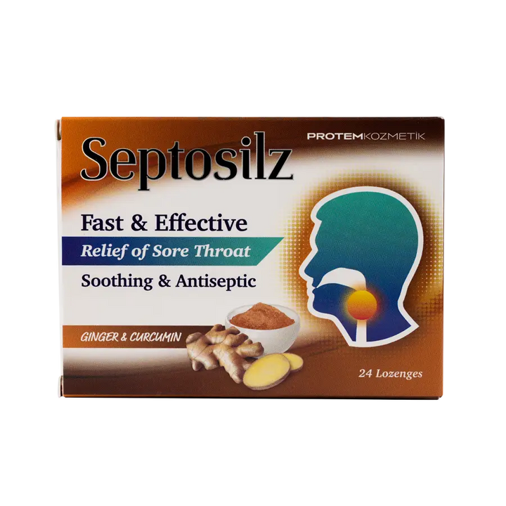 49611-Septosilz Ginger &amp; Curcumin 24 Lozenges