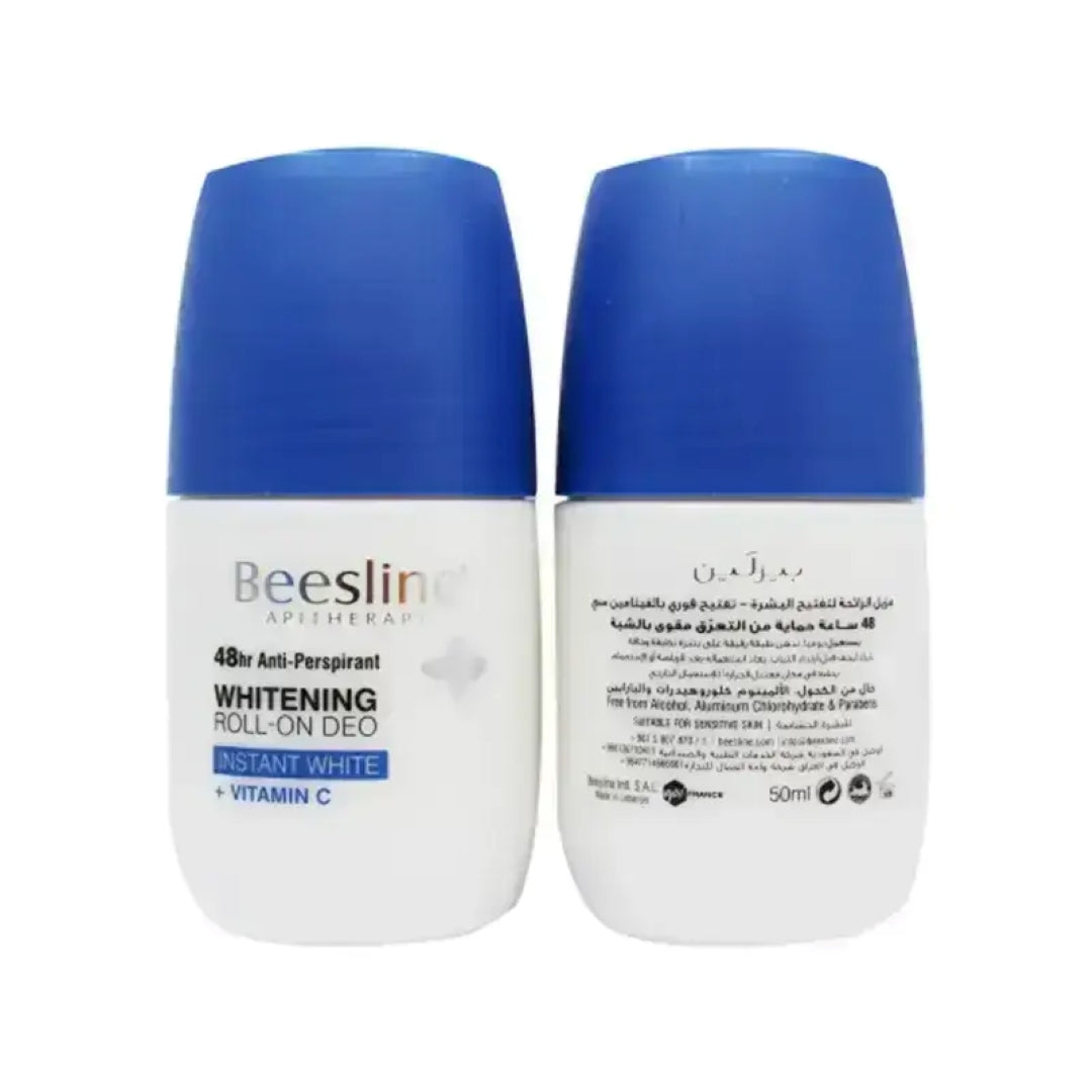 BEESLINE OFFER-WHITENING ROLL ON DEO 48H INSTANT WHITE (1+1)