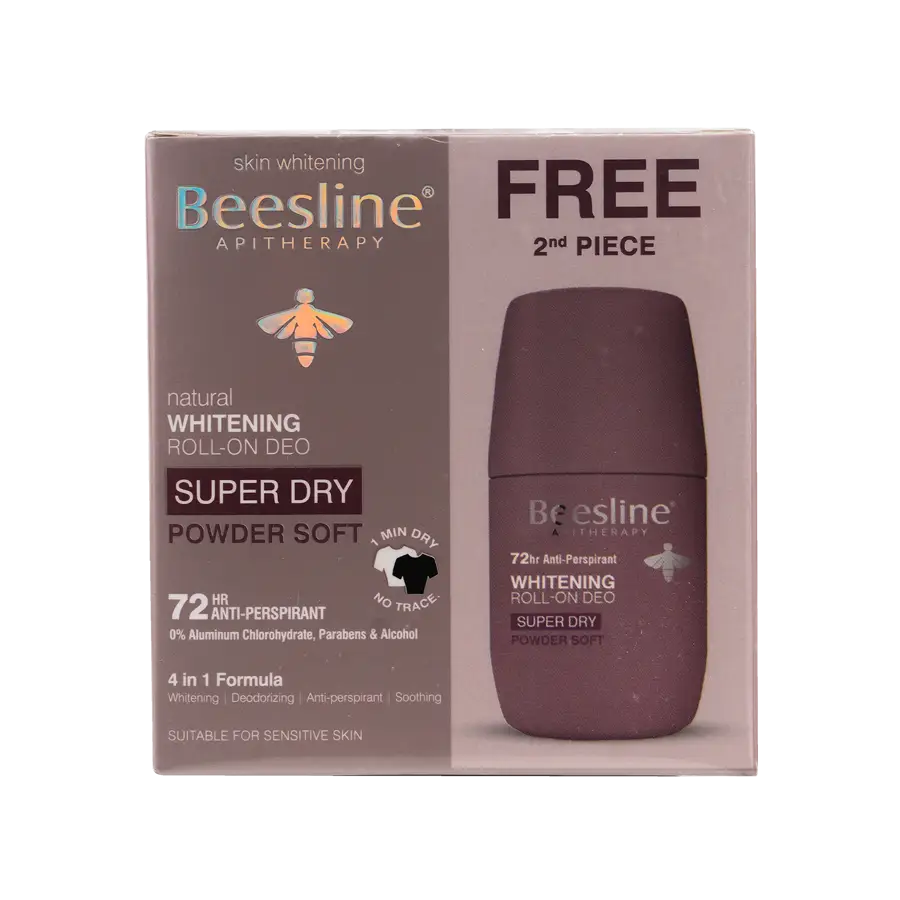 BEESLINE OFFER-WHITENING ROLL ON DEO 72H POWDER SOFT(1+1)