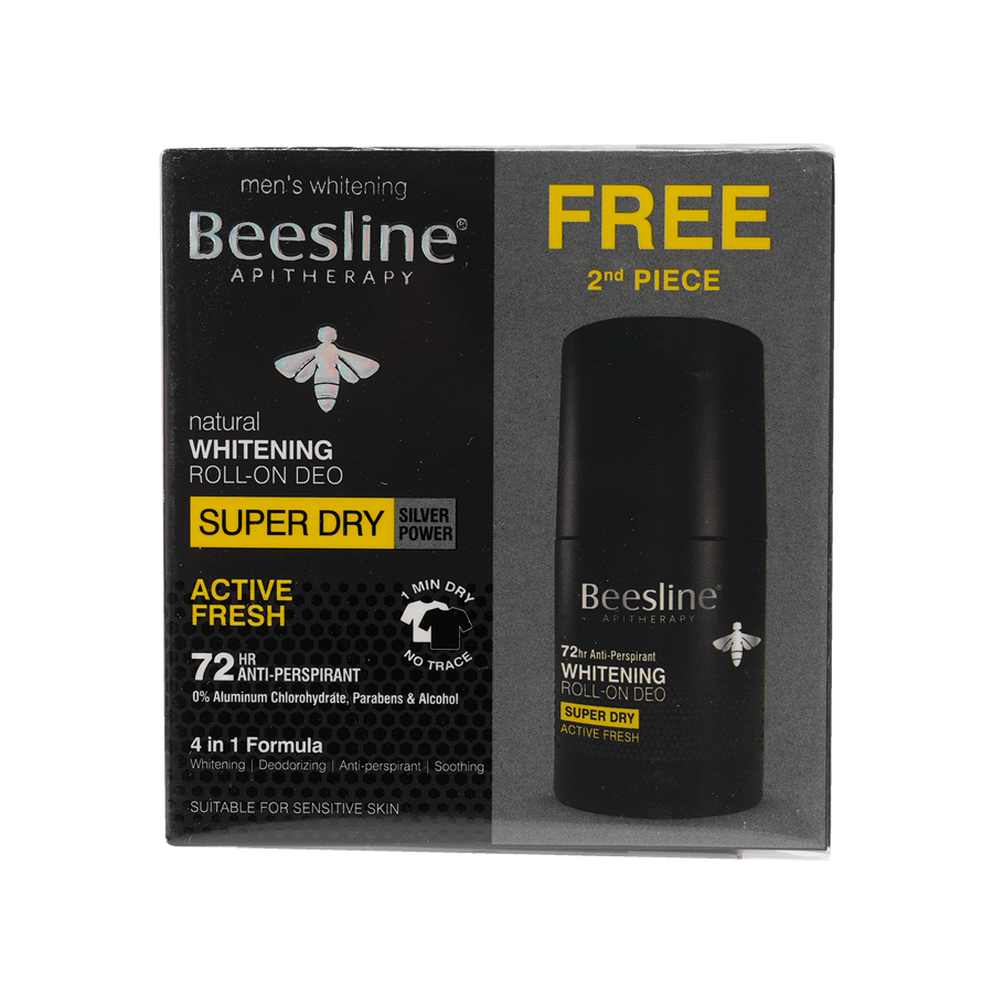 BEESLINE OFFER-WHITENING ROLL ON DEO 72H ACTIVE FRESH(1+1)